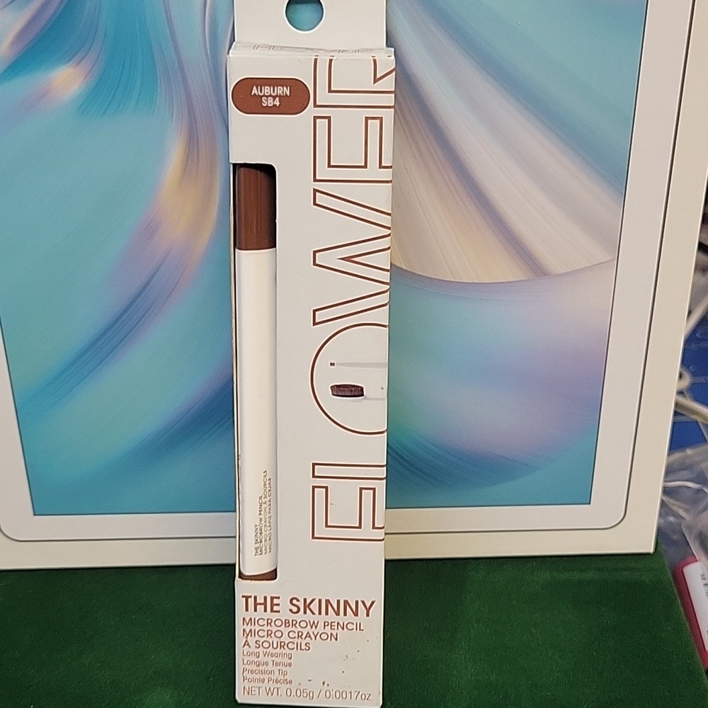 Flower The Skinny Beauty Microbrow Pencil New In Box - SB4 Auburn
